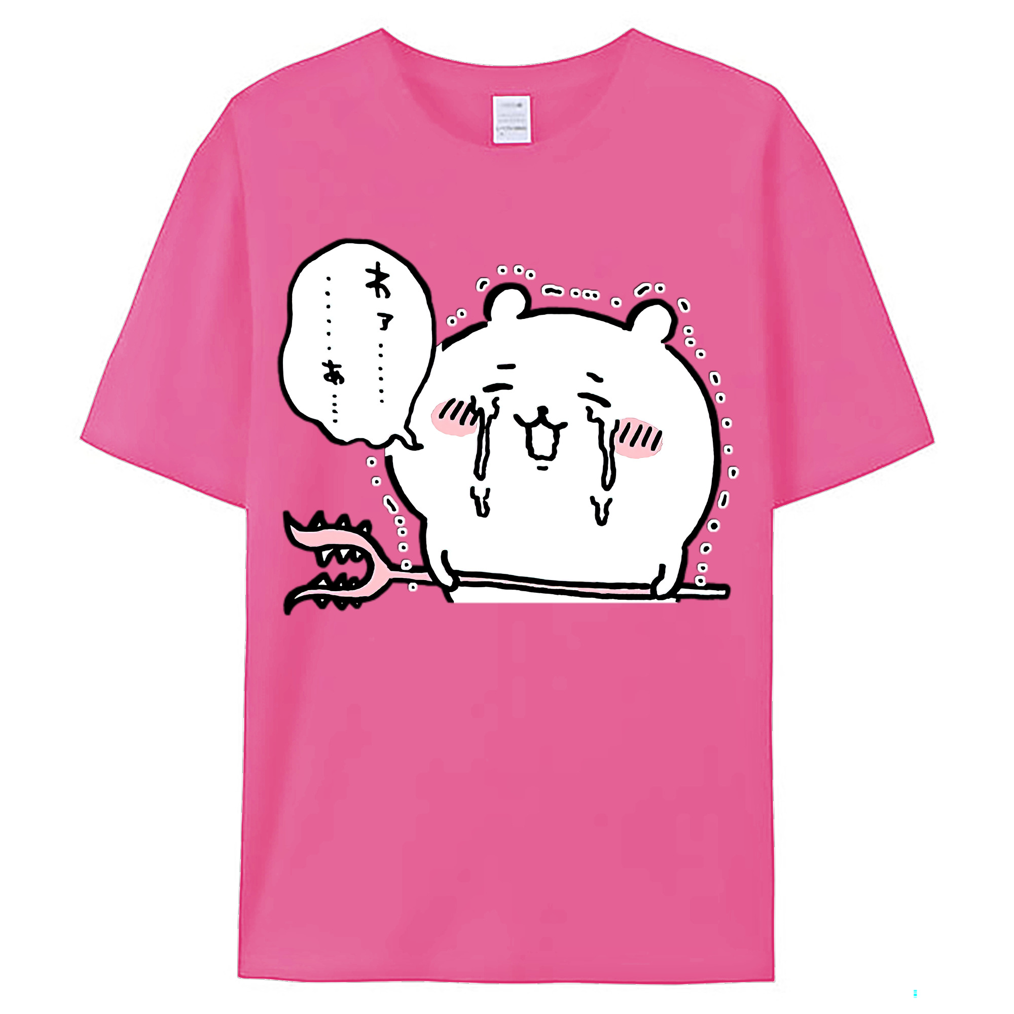 （画像用） ちいかわ ちいかわ Chii-kawa chiikawa レディースカジュアルプリントTシャツ（綿100％）